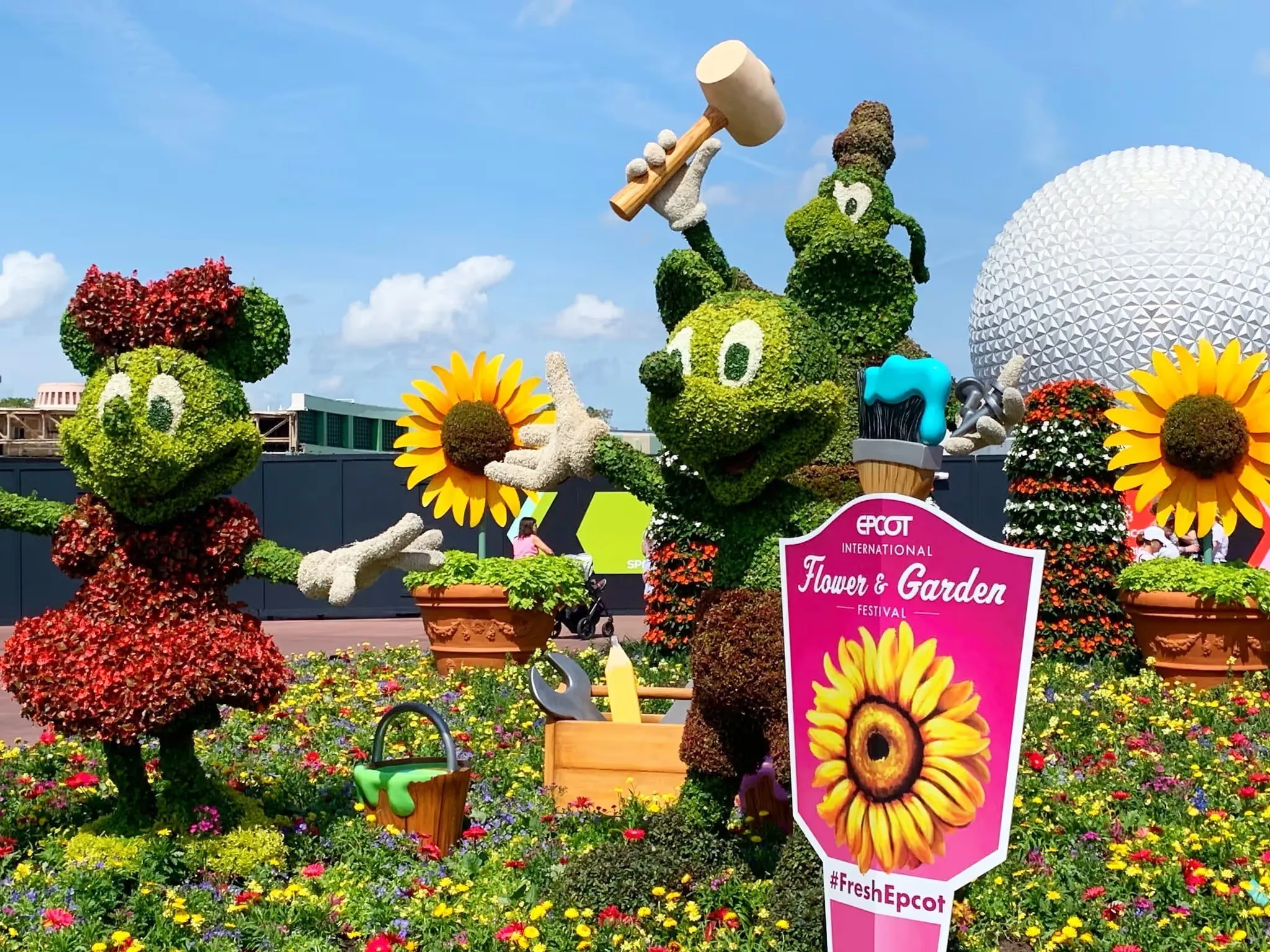Foto sobre el festival de flores en EPCOT