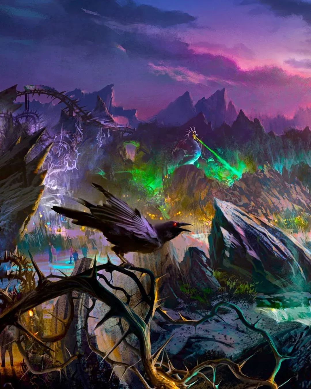 Obras de Piston Peak y Villains Land en Magic Kingdom