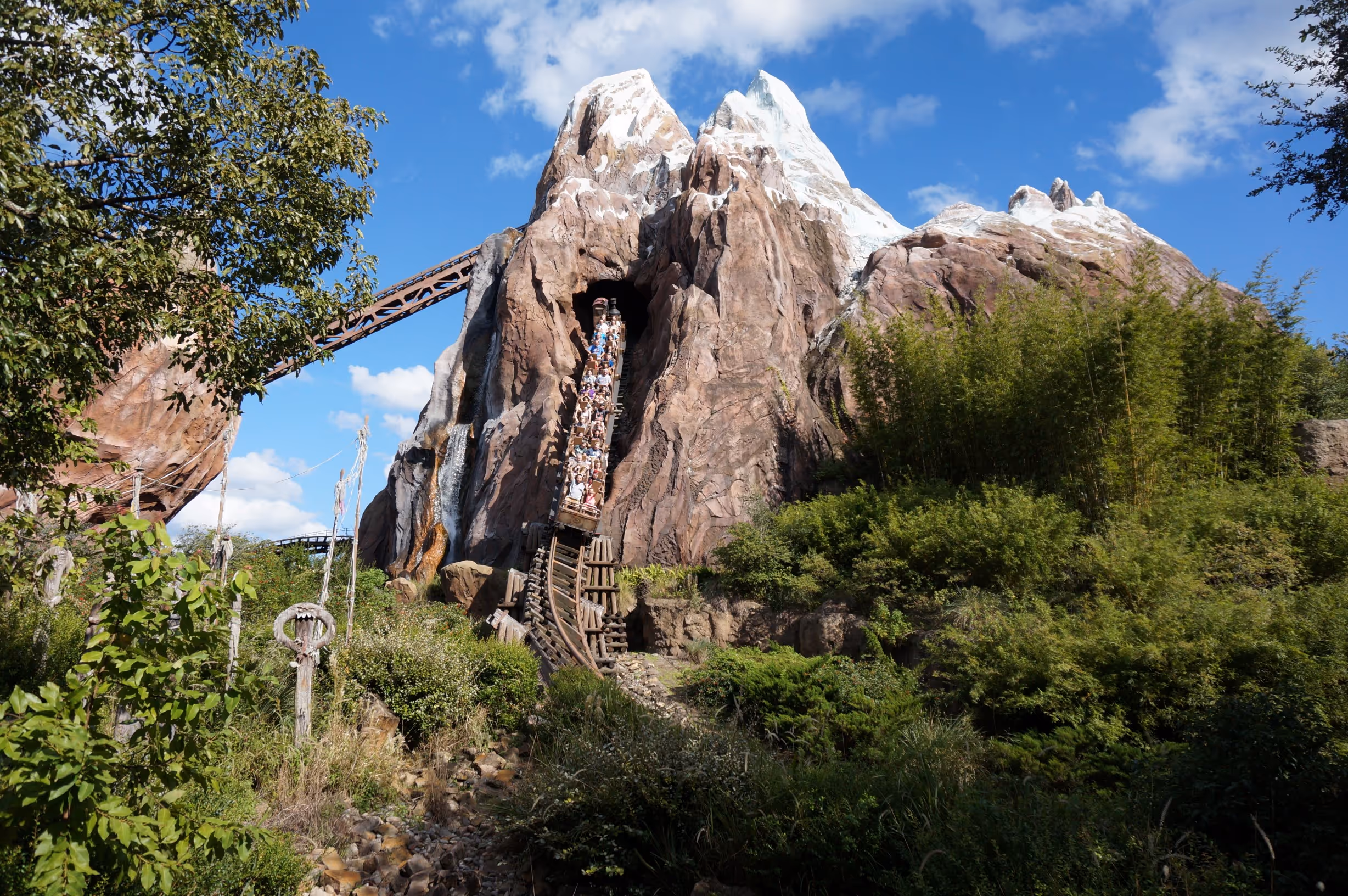 Imagen sobre la montaña rusa Everest en Animal Kingdom