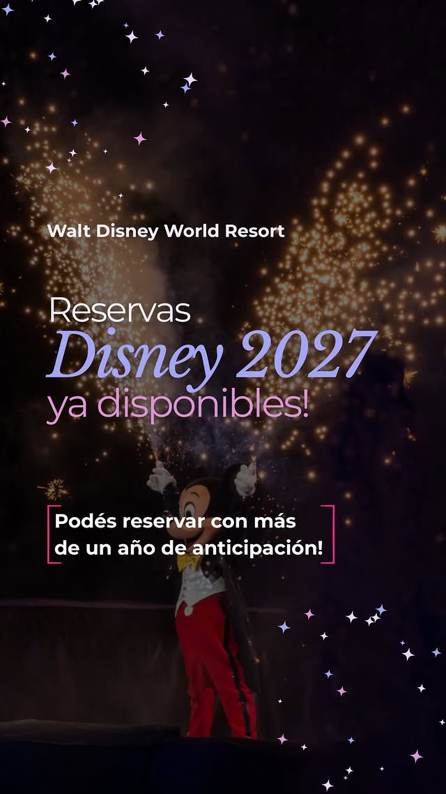 Ya abrieron las reservas para Disney World 2027